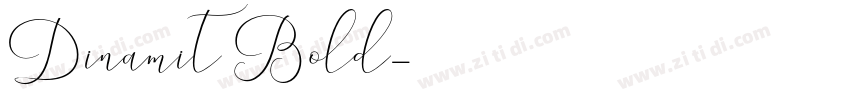 Dinamit Bold字体转换